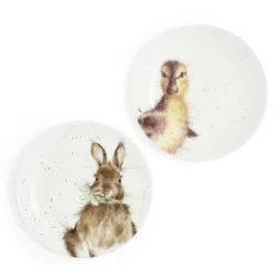 Royal Worcester Wrendale Designs Set of 2 Coupe Plates Sale