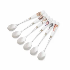 Royal Worcester Wrendale Designs Set of 6 Tea Spoons New