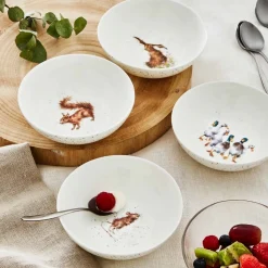 Royal Worcester Wrendale Designs Set of 4 Bowls Fashion