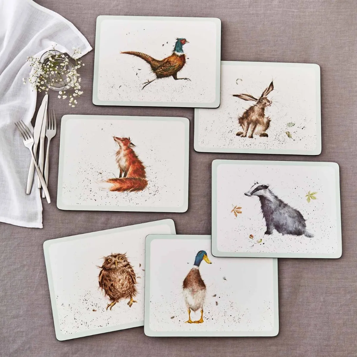Pimpernel Wrendale Designs Set of 6 Placemats Clearance