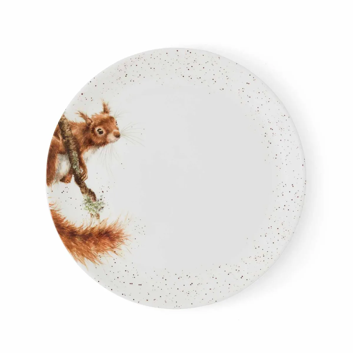 Royal Worcester Wrendale Designs Squirrel 4 Coupe Plates,26cm New