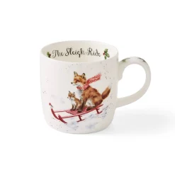 Royal Worcester Wrendale Designs The Sleigh Ride Mug Outlet