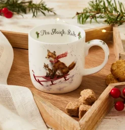 Royal Worcester Wrendale Designs The Sleigh Ride Mug Outlet