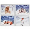 Pimpernel Wrendale Designs Winter Sky 4 Placemats Sale