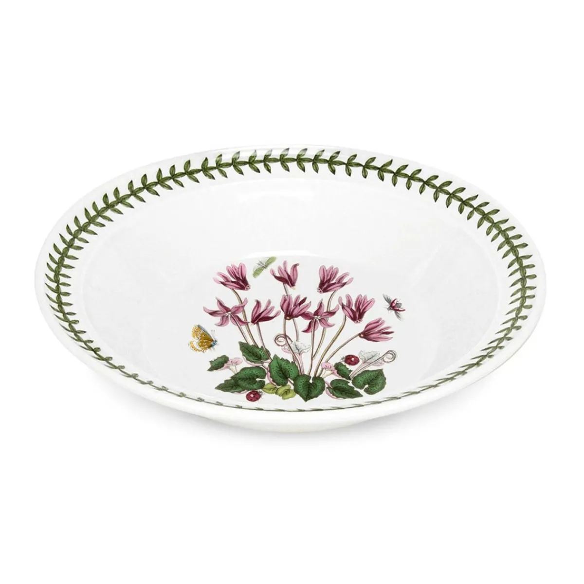 Portmeirion Botanic Garden Cyclamen Soup Plate New