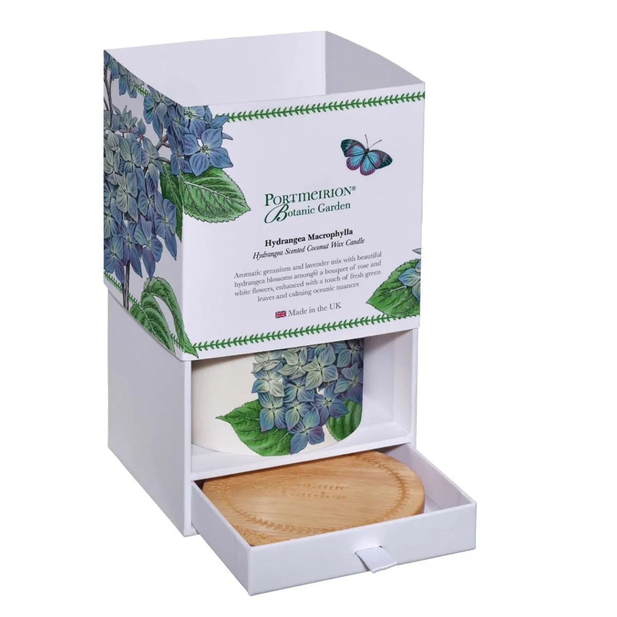 Botanic Garden Hydrangea Ceramic Candle Outlet