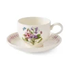 Portmeirion Botanic Garden Meadow Breakfast Teacup & Saucer, Sweet Pea Clearance