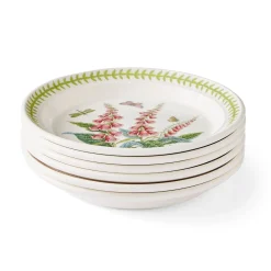 Portmeirion Botanic Garden Meadow Set of 6 Small Dinner Plates, Assorted Fashion