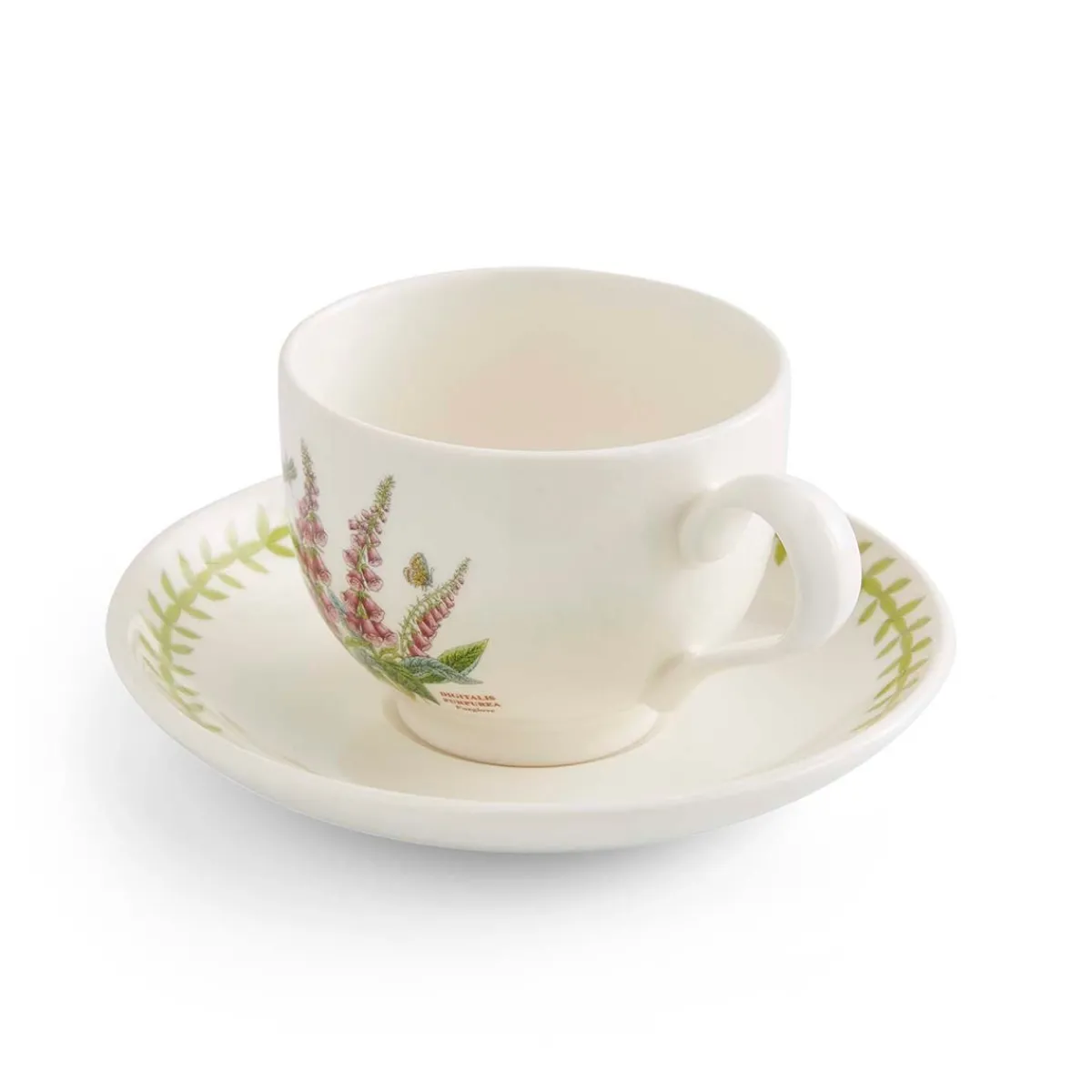 Portmeirion Botanic Garden Meadow Teacup & Saucer, Foxglove Clearance