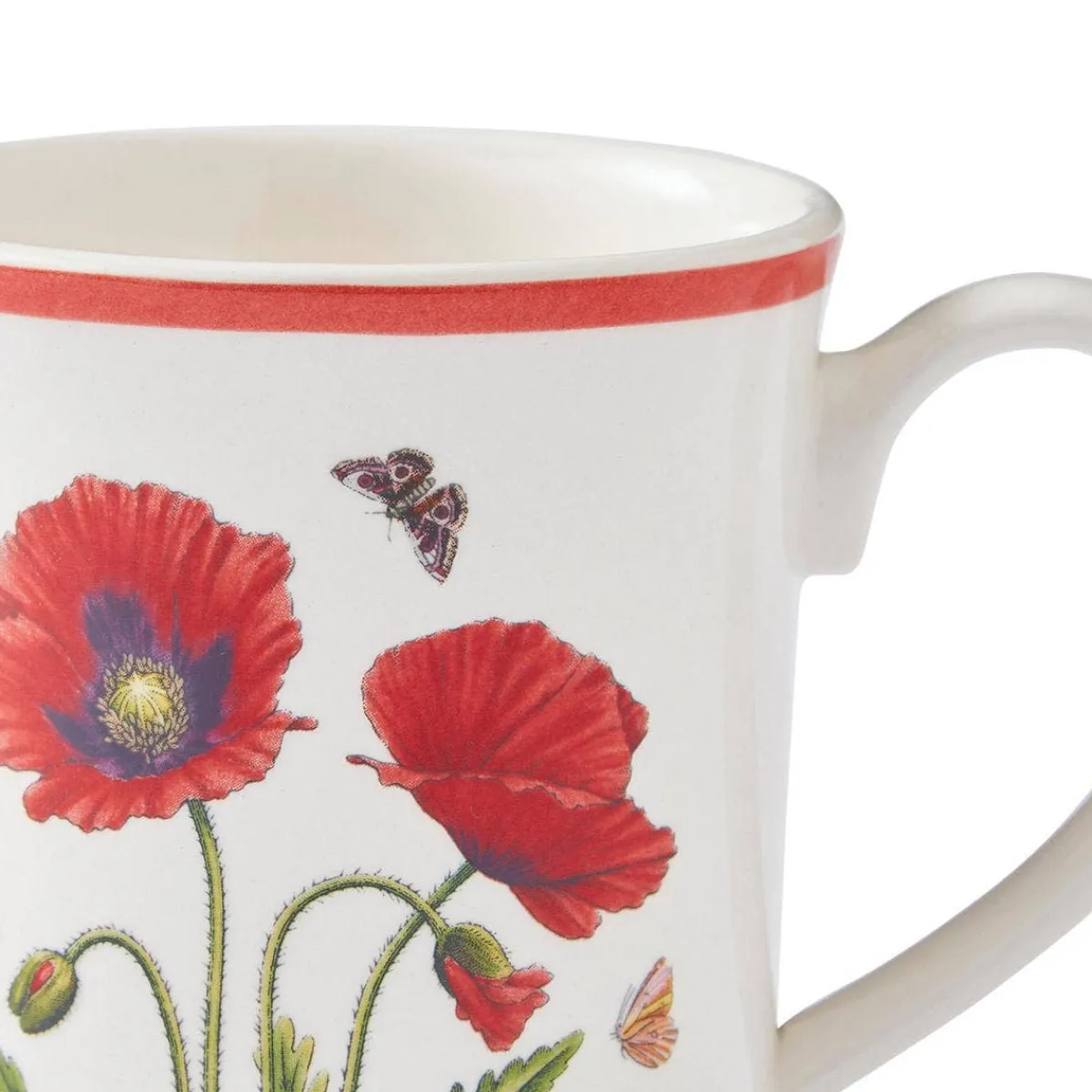 Portmeirion Botanic Garden Meadow Tulip Mug, Poppy Outlet