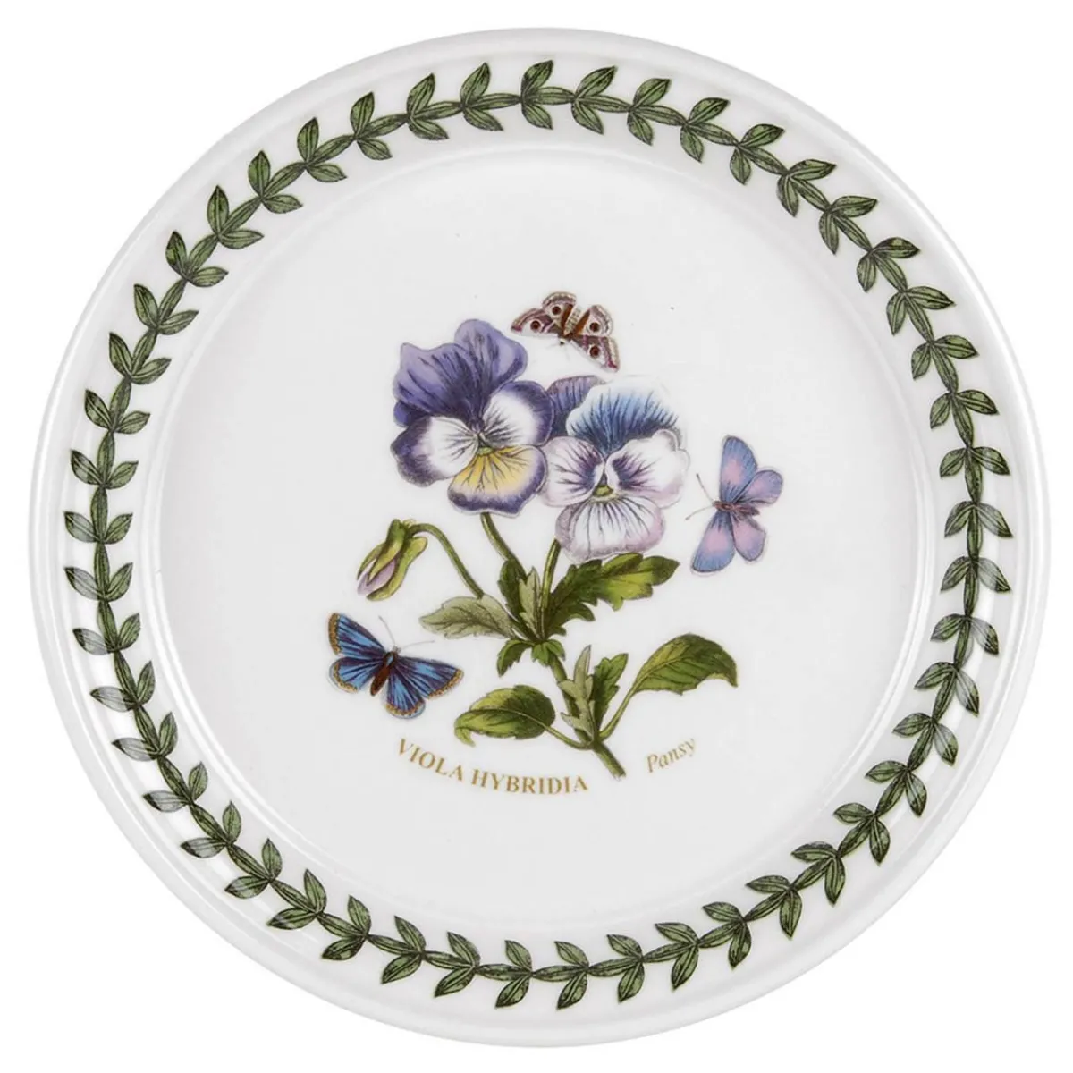 Portmeirion Botanic Garden Pansy Bread Plate, 13cm New