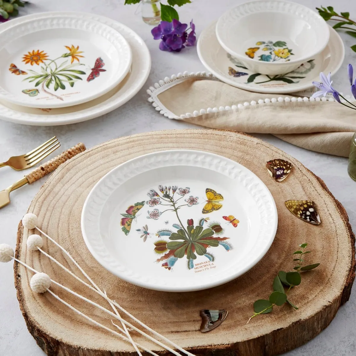Portmeirion Botanic Garden Papilio Amber Side Plate Clearance