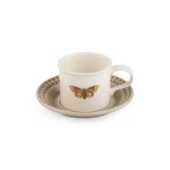 Portmeirion Botanic Garden Papilio Cup & Saucer, Stone Hot
