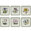 Portmeirion Botanic Garden Set of 6 Square Plates Hot