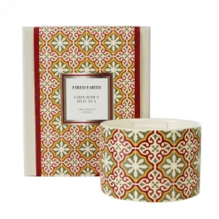 Fired Earth Emperors Red Candle L Hot