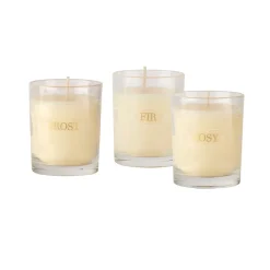 Lakeside Set of 3 Christmas Candles Fashion