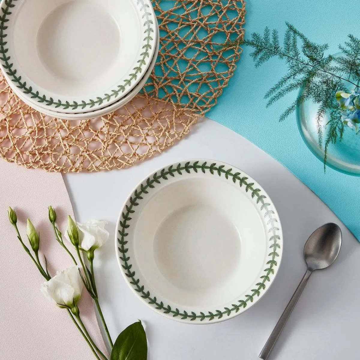 Portmeirion Laurel Leaf Set of 6 Cereal Bowls Clearance