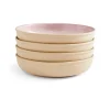 Portmeirion Minerals Set of 4 Low Bowls, Rose Quartz Clearance