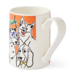 Portmeirion Mug Meirion Dogs Mug, Bright Orange Outlet