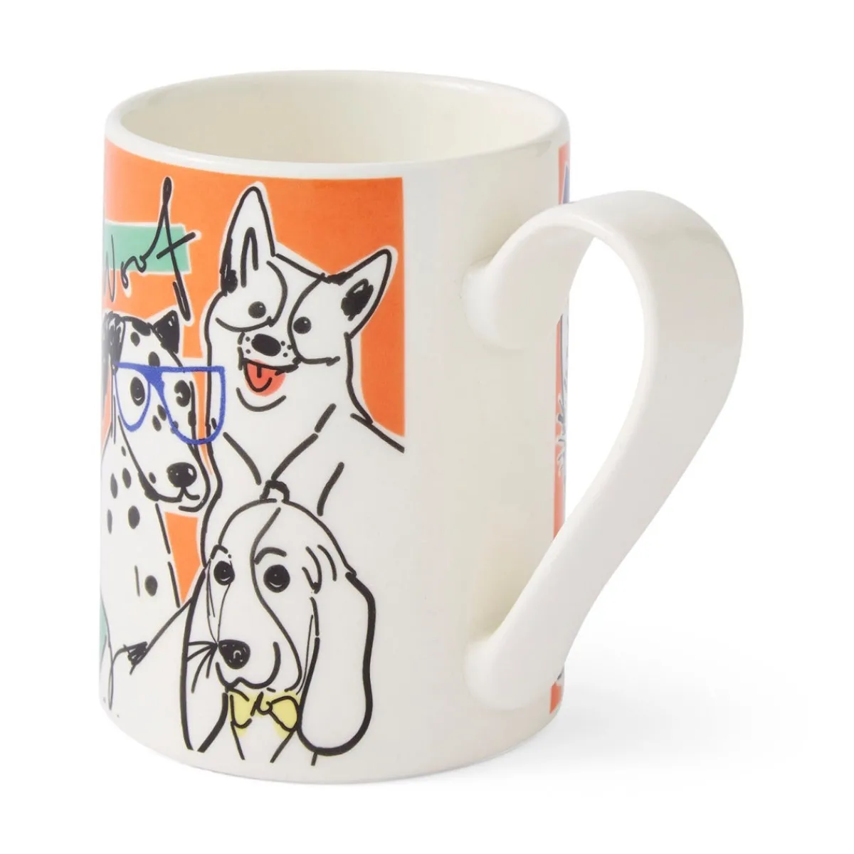Portmeirion Mug Meirion Dogs Mug, Bright Orange Outlet