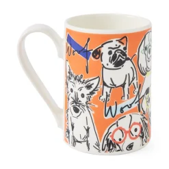 Portmeirion Mug Meirion Dogs Mug, Bright Orange Outlet