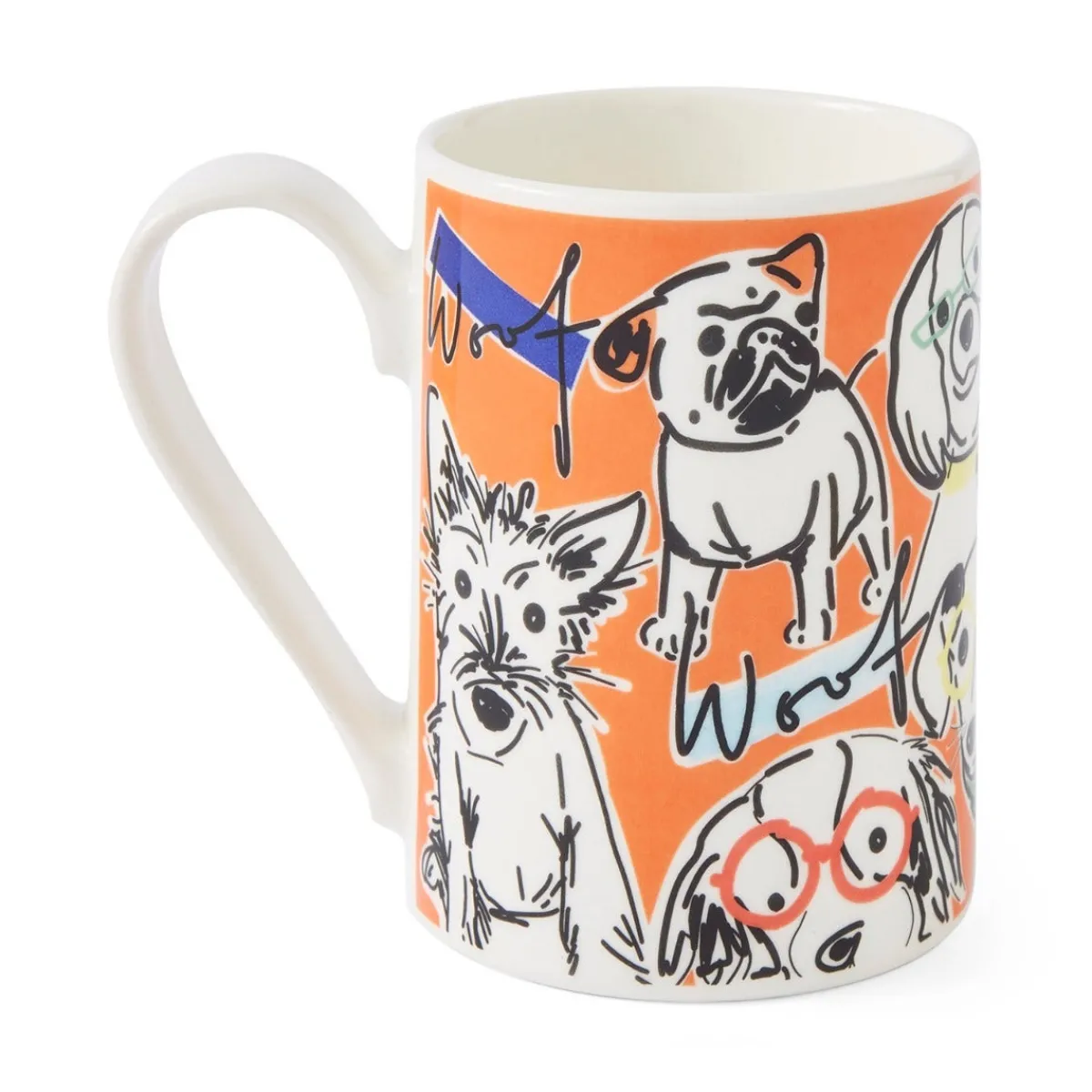 Portmeirion Mug Meirion Dogs Mug, Bright Orange Outlet