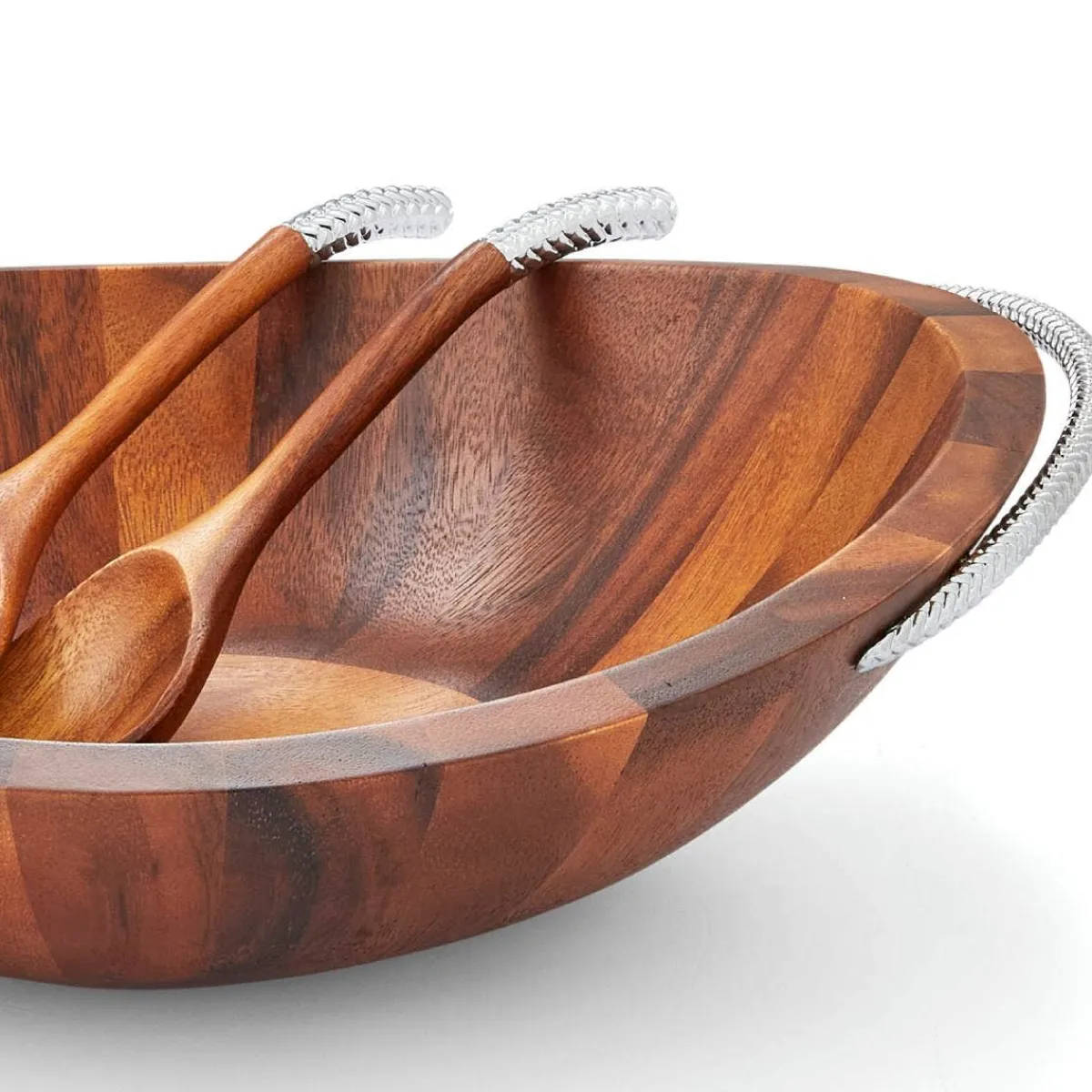 Nambe Nambé Braid Salad Bowl & Servers Hot