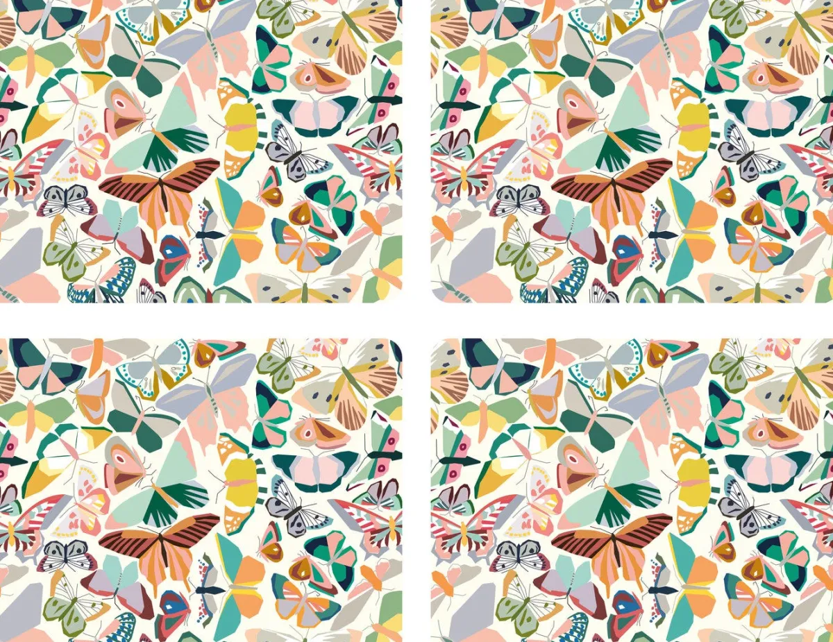 Pimpernel Papillon Set of 4 Large Placemats New