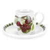 Portmeirion Pomona Cherry Mocha Coffee Cup & Saucer Hot