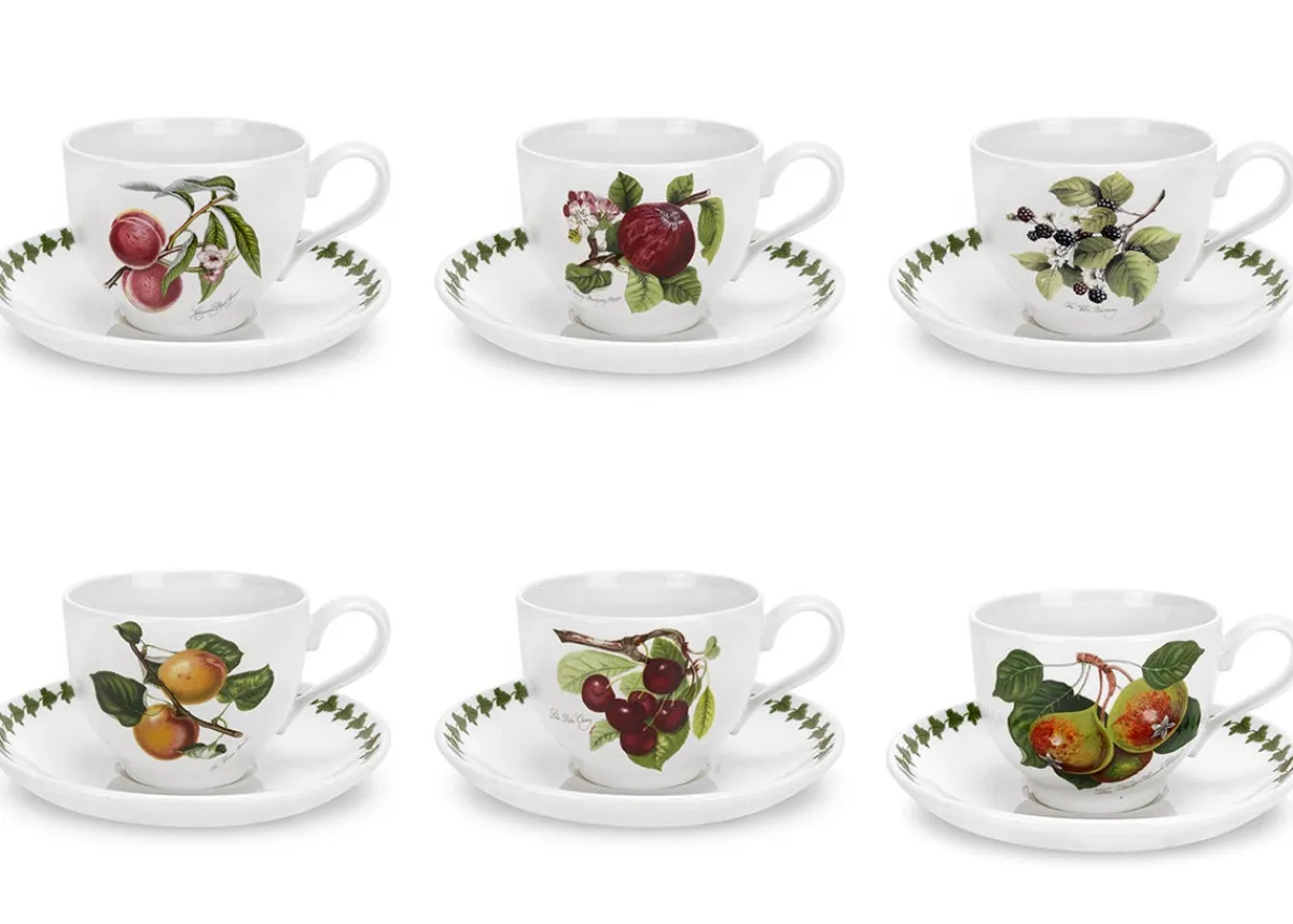 Portmeirion Pomona Set of 6 Cups & Saucers Outlet