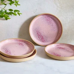 Portmeirion Minerals set of 4 Tea Plates, Rose Quartz Best