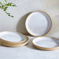 Portmeirion Minerals set of 4 Tea Plates, Moonstone Hot
