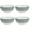 Portmeirion Westerly Turquoise 6 Inch Cereal Bowls Set of 4 Online