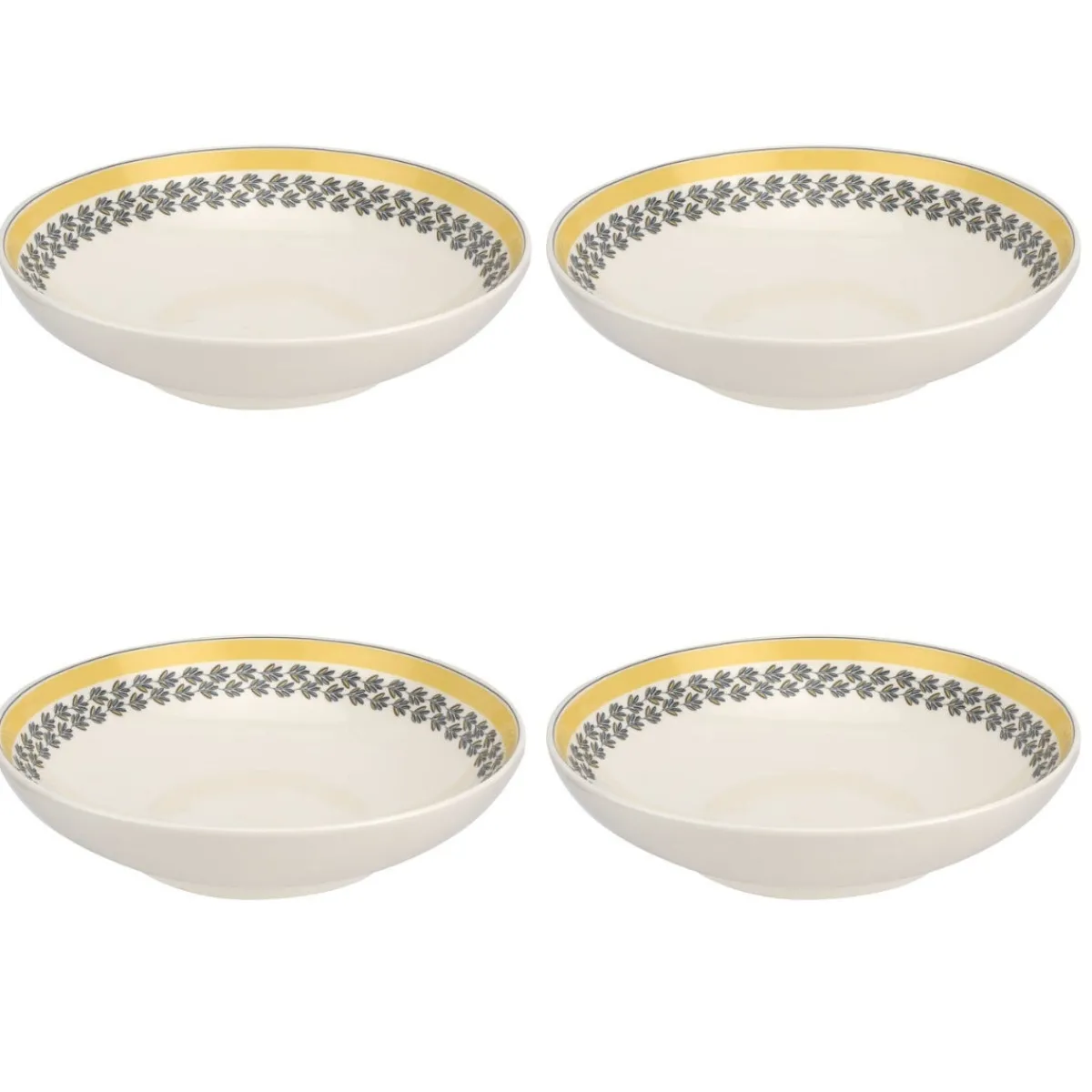 Portmeirion Westerly Yellow 8.5 Inch Pasta Bowl Set of 4 Best
