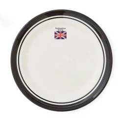 Portmeirion Potter's Stripe Dinner Plate, Black Fashion