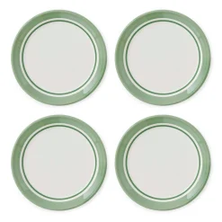 Portmeirion Potter's Stripe Set of 4 Bread Plates, Green Clearance