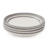 Portmeirion Potter's Stripe Set of 4 Bread Plates, Grey Clearance