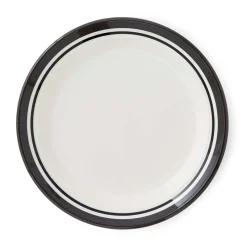 Portmeirion Potter's Stripe Set of 4 Bread Plates, Black Outlet