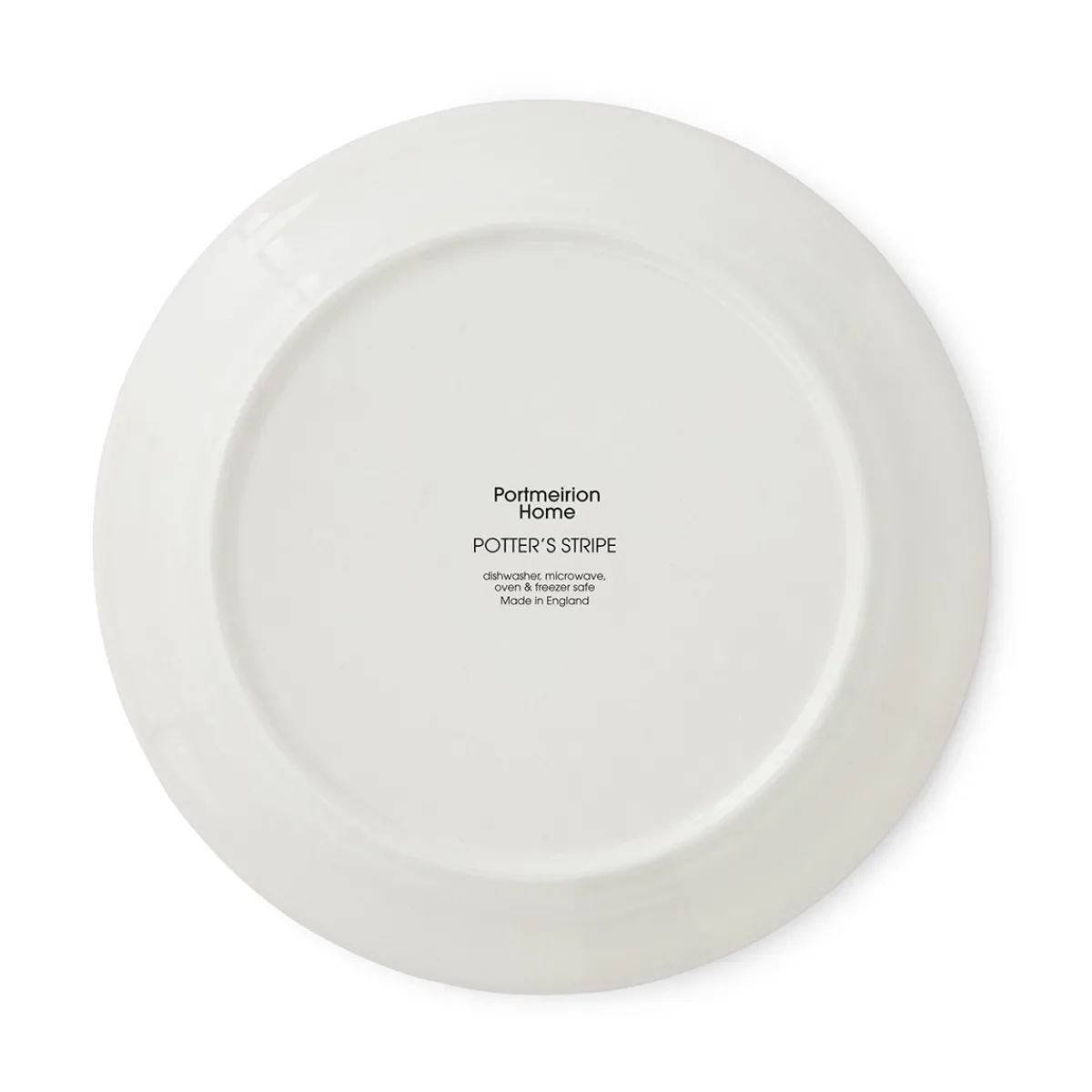 Portmeirion Potter's Stripe Set of 4 Bread Plates, Black Outlet
