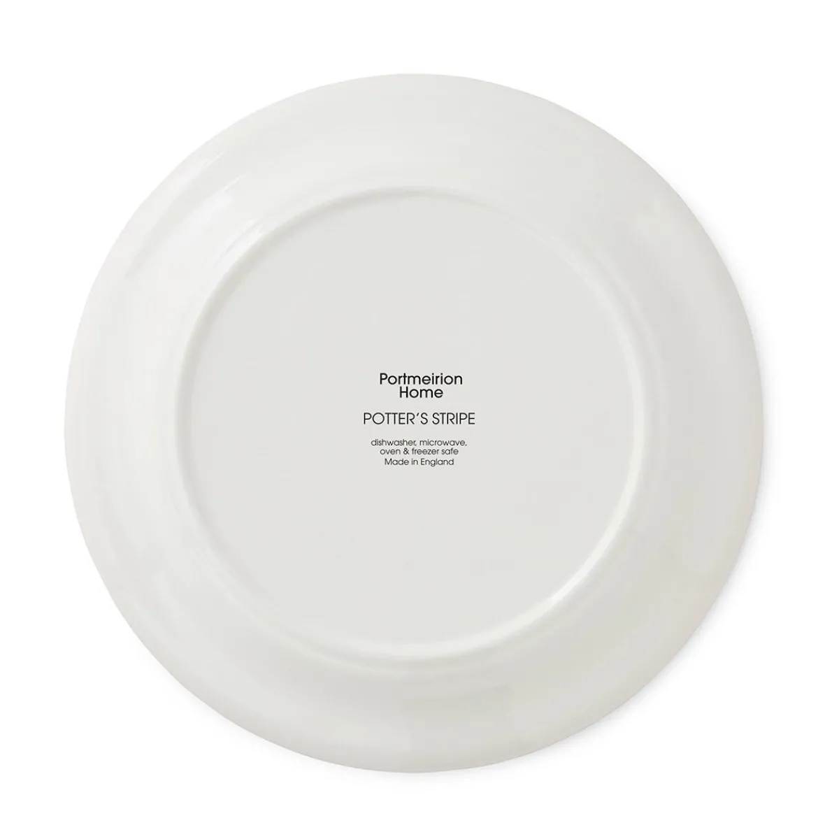 Portmeirion Potter's Stripe Set of 4 Dinner Plates, Green Hot