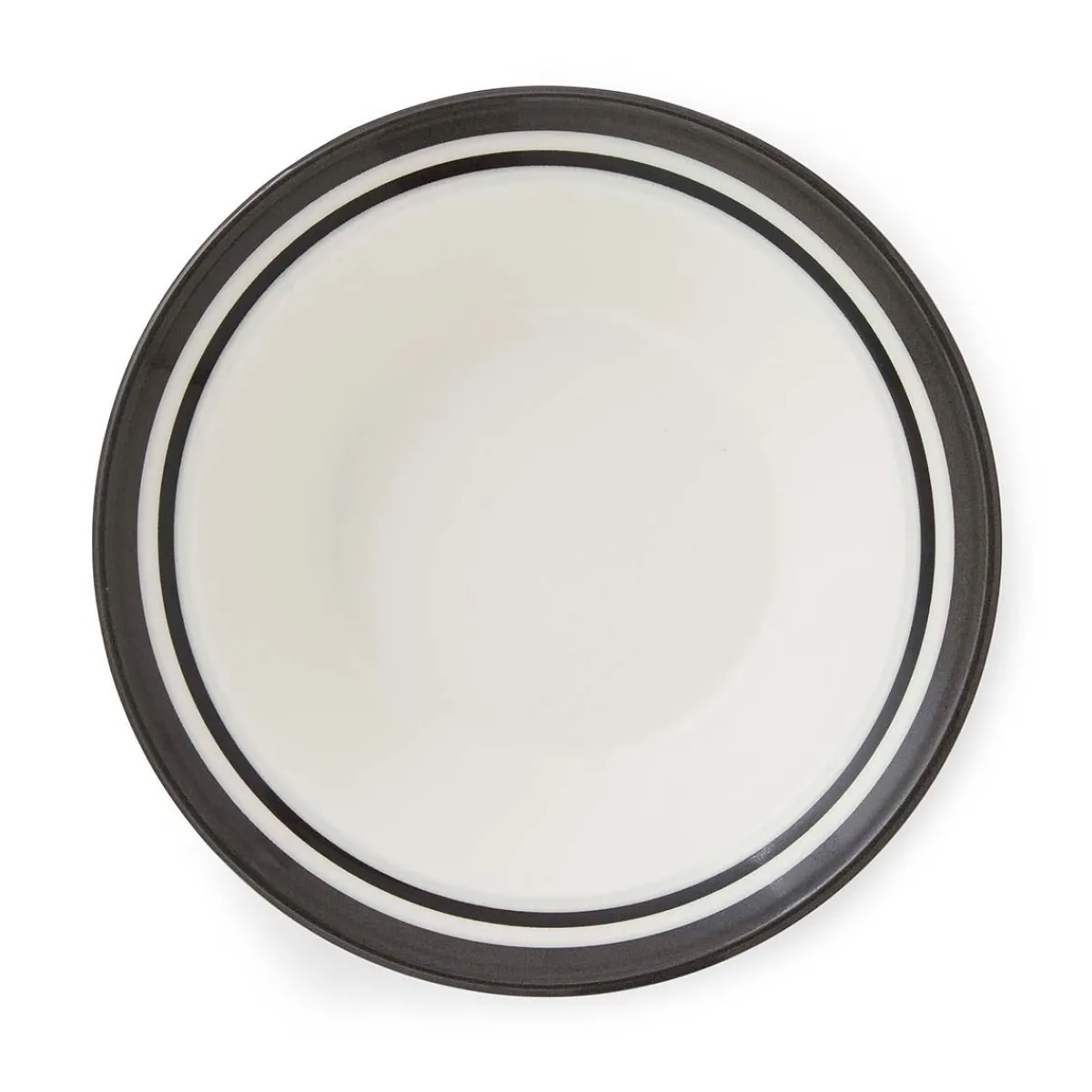 Portmeirion Potter's Stripe Set of 4 Oatmeal Bowls, Black Outlet