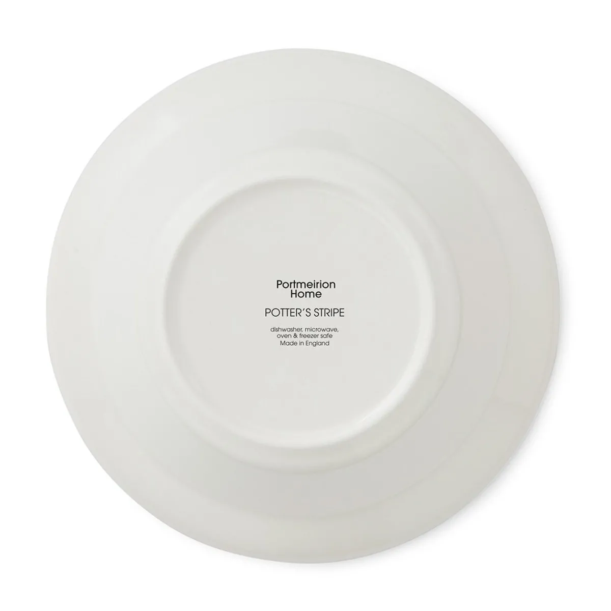 Portmeirion Potter's Stripe Set of 4 Oatmeal Bowls, Black Outlet