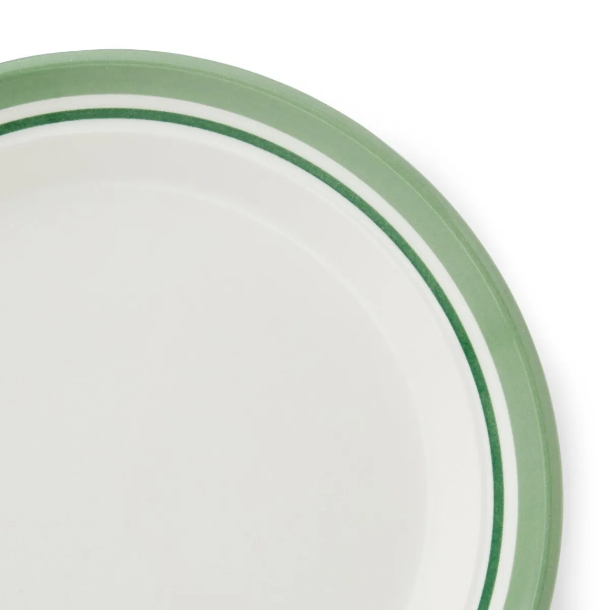 Portmeirion Potter's Stripe Set of 4 Side Plates, Green New