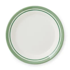 Portmeirion Potter's Stripe Set of 4 Side Plates, Green New
