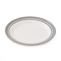 Portmeirion Potter's Stripe Set of 4 Side Plates, Grey Hot