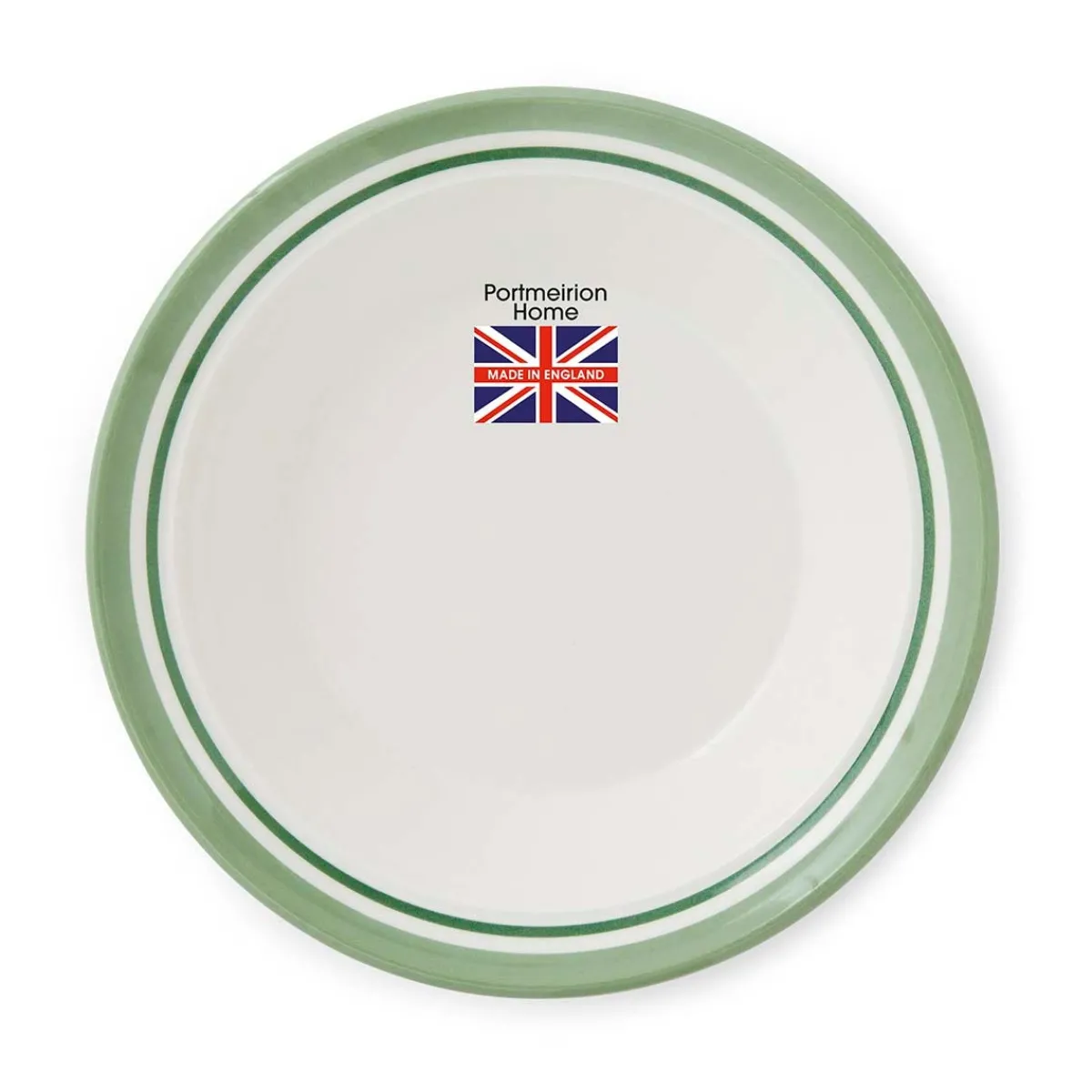 Portmeirion Potter's Stripe Set of 4 Soup Plates, Green New