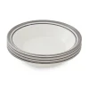 Portmeirion Potter's Stripe Set of 4 Soup Plates, Grey Clearance