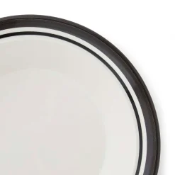 Portmeirion Potter's Stripe Set of 4 Soup Plates, Black Online