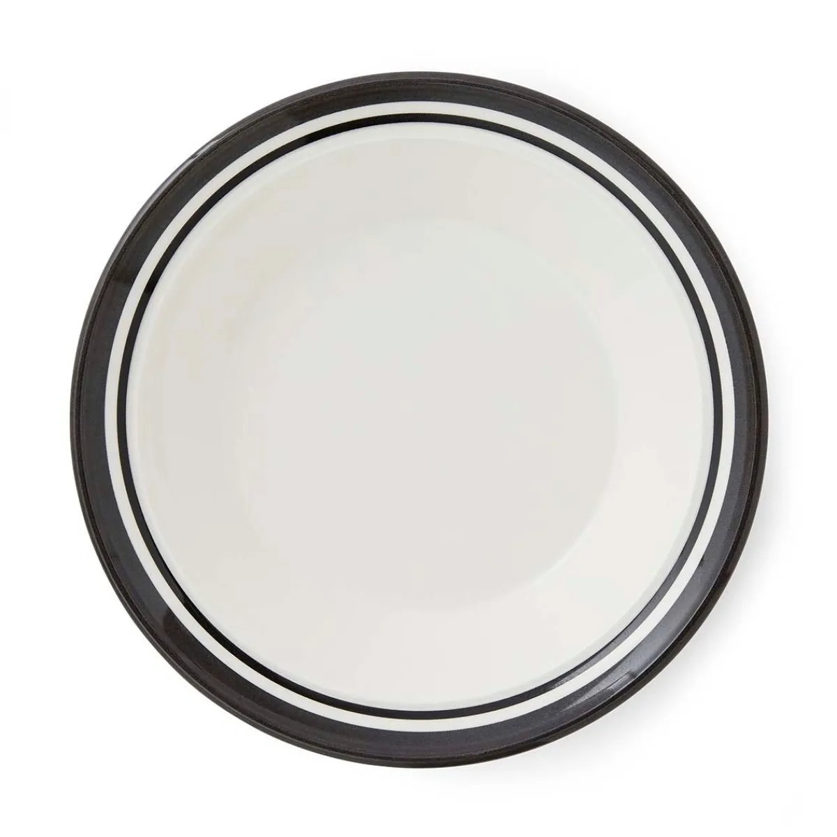 Portmeirion Potter's Stripe Set of 4 Soup Plates, Black Online