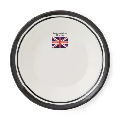 Portmeirion Potter's Stripe Set of 4 Soup Plates, Black Online